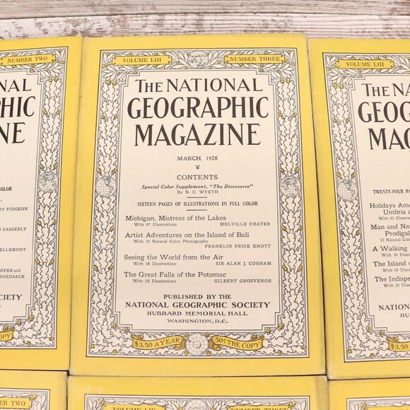 National Geographic Magazine 1928 Full Year Of 12 - Picture 5 of 16